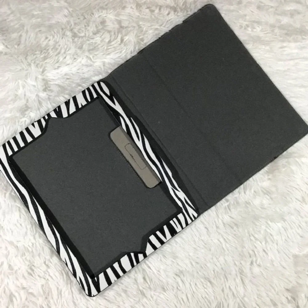 Zebra Faux Leather Foilo Stand Case Cover for iPad 4th Generation IPad 2 IPad 3